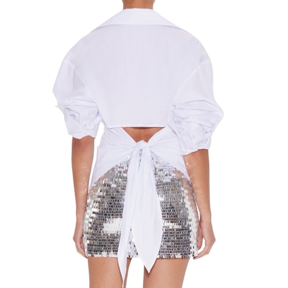 Anthropologie White Button Down Shirt - Picture 5 of 12